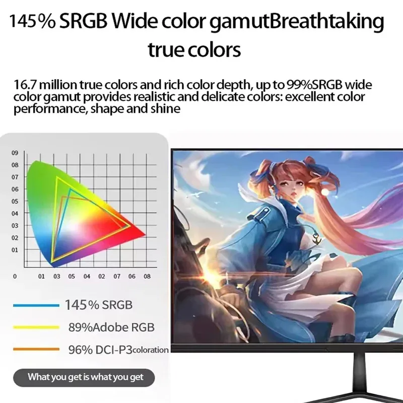كمبيوتر عريض للغاية 27 32 34 بوصة IPS منحني للألعاب 4K HDR 144 هرتز مع واجهة DP جديدة لسطح المكتب
