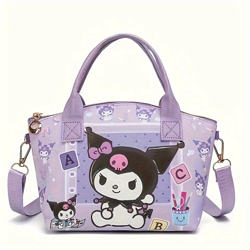 Sanrio Cartoon Design Kuromi Hello Kitty torebka, Kawaii Classic Crossbody chłopcy dziewczęta o dużej pojemności wycieczka do przechowywania portmonetka