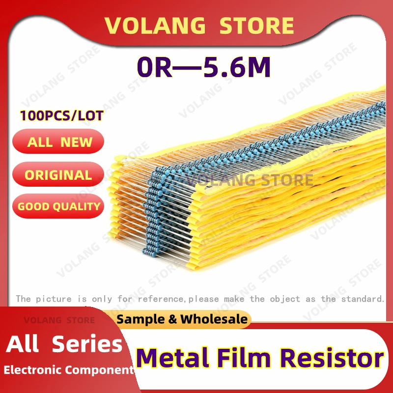 100Pcs 1/2W Metal F… - image