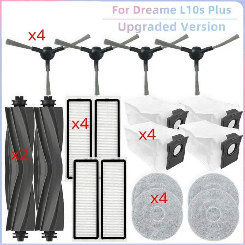 

Запасные части ABVC для Dreame L10s Plus RLL42SD: сменные насадки для швабры и мешки для сбора пыли для роботов-пылесосов