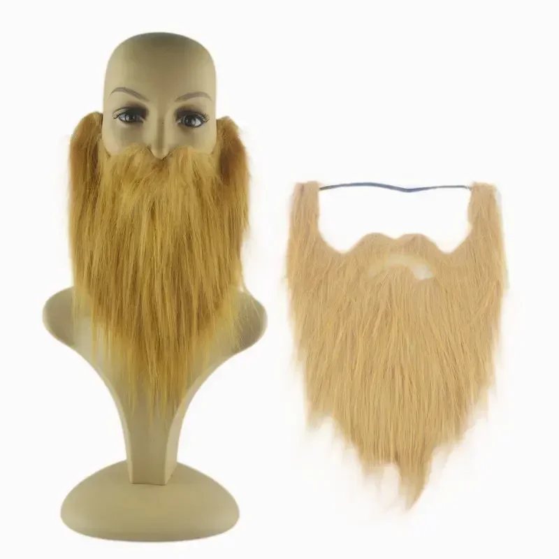 Anime 1pc DIY Fancy Dress Fake Beard Santa Claus Fluff Long Beards Cosplay Costume Props Eyebrows Mustache Christmas Supplies