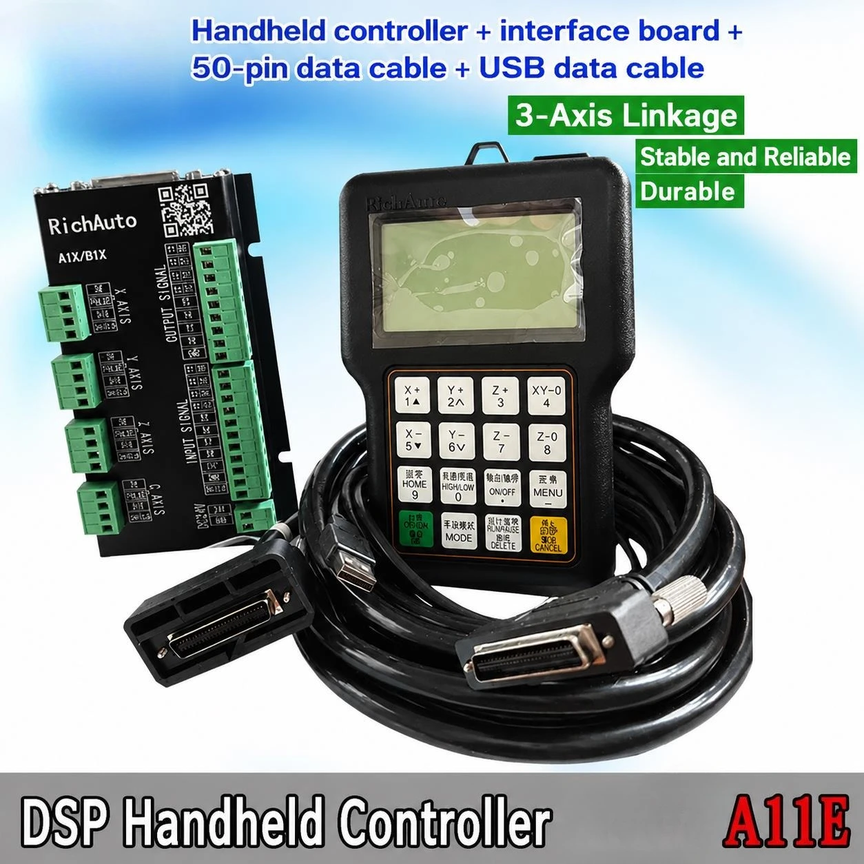 Richauto A11 Dsp Controller 3 Axis - RichAuto – contrôleur CNC DSP A11E