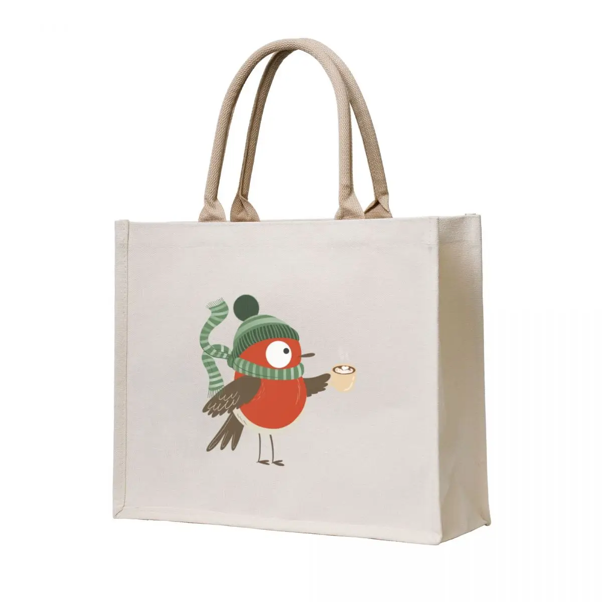 

Chilly robin Tote Bag free delivery bags Women's bags university shopper bag Cloth bag
