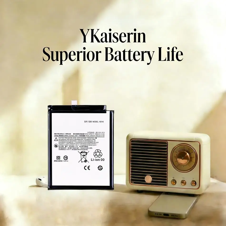 

Высокопроизводительная батарея для мобильного телефона Motorola Moto Edge 30 XT2203 с быстрой зарядкой ND40 4000 мАч