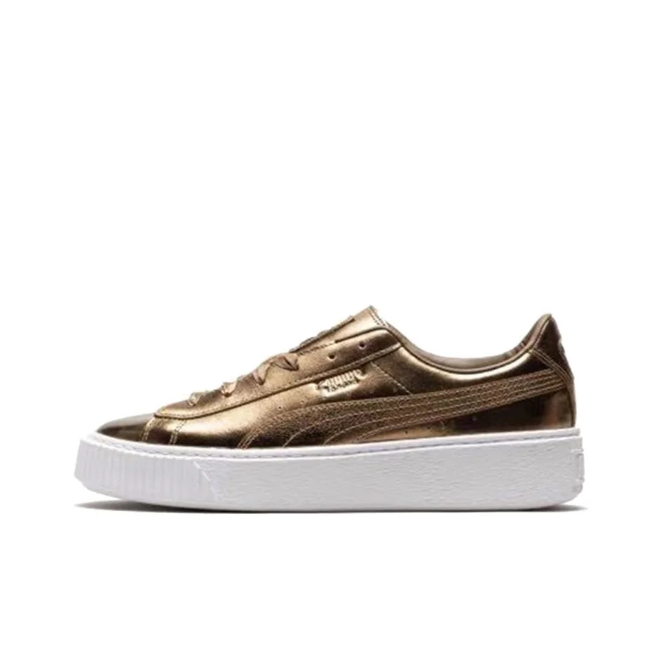 PUMA Basket Platform Luxe 'Gold' Women's 366687-02