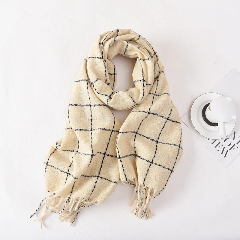 60*180 سنتيمتر شتاء دافئ طويل سميك وشاح شال النساء منديل السيدات الأوشحة شالات الدفء الرقبة يلتف برقبة اكسسوارات