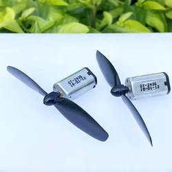 2PCS N30 Motor + Propeller DC 3V 3.7V 4.2V 40000RPM Mini Electric Motors Engine High Speed  Aircraft RC Drone Glider