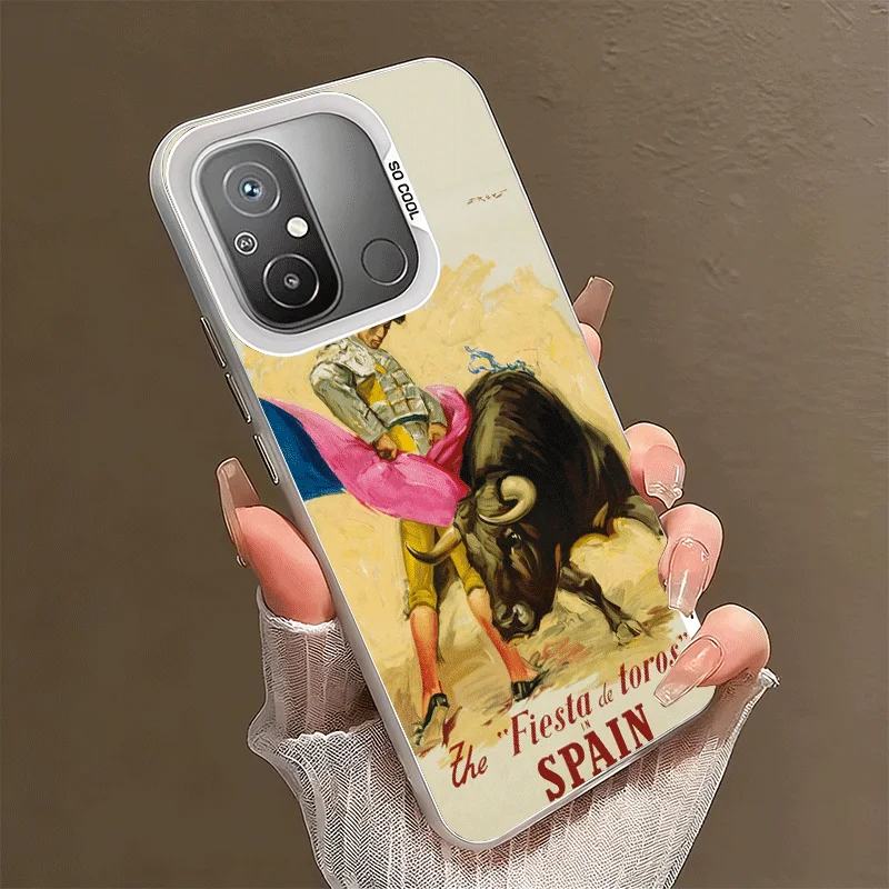 Bullfight Bull Fighter Matador Soft Phone Case for Xiaomi Redmi 15C 15 14C 13C 12C Poco X5 X6 X7 Pro X3 F8 F7 Ultra M8 13 12 Cov