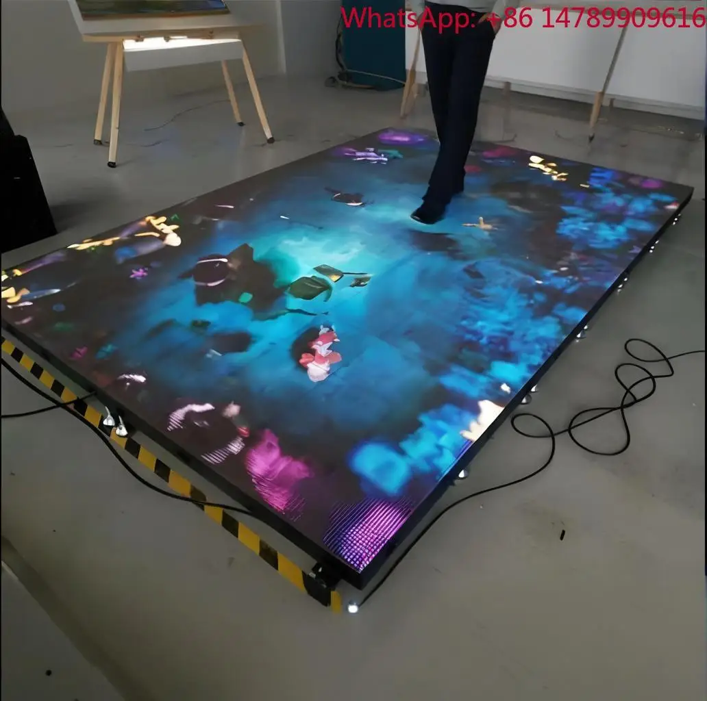 P2.5 P3.91 Indoor Anti-Slip Wear-Resistant LED Display Screen Multi-User Synchronous Response Interactive Games LED Floor Screen