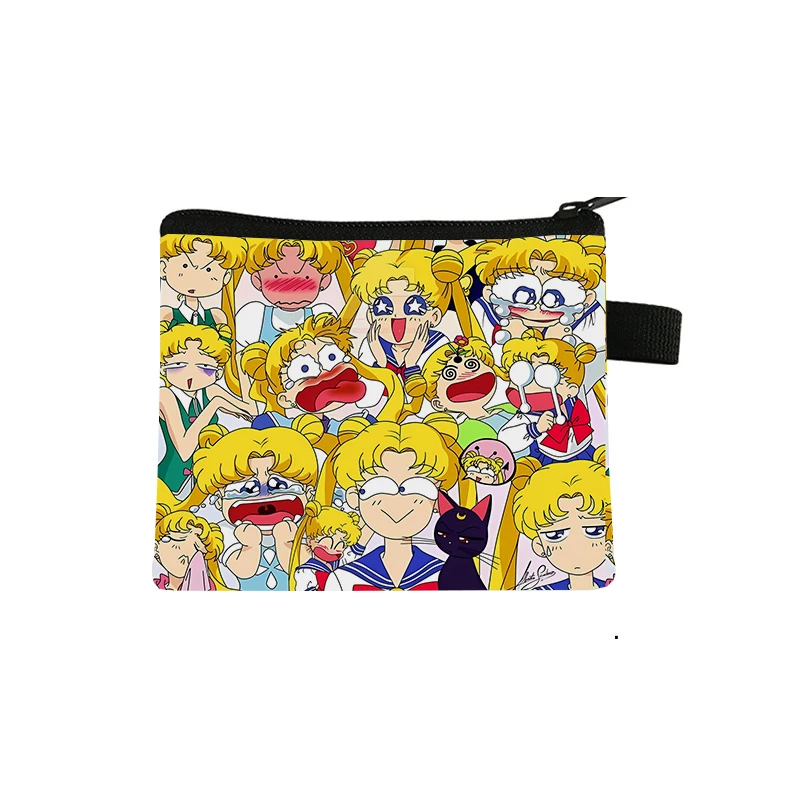 Marinaio lune portamonete portamonete Cartoon Letter Bags portafoglio con cerniera portachiavi quadrato portamonete tascabile portacarte regali di