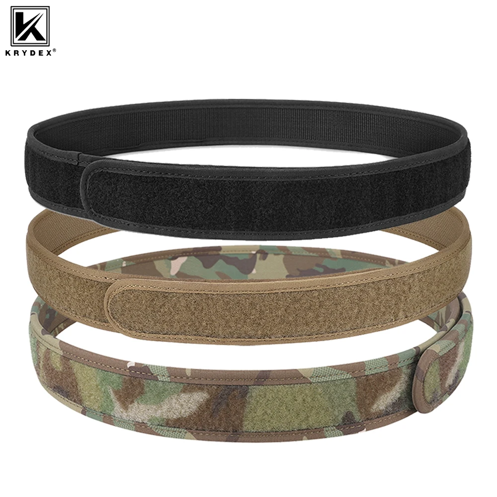 

KRYDEX Tactical Inner Belt 1.5 Inch Loop Liner Nylon Buckleless Waistband for Men Outdoor Sports Duty Hunting Accessories