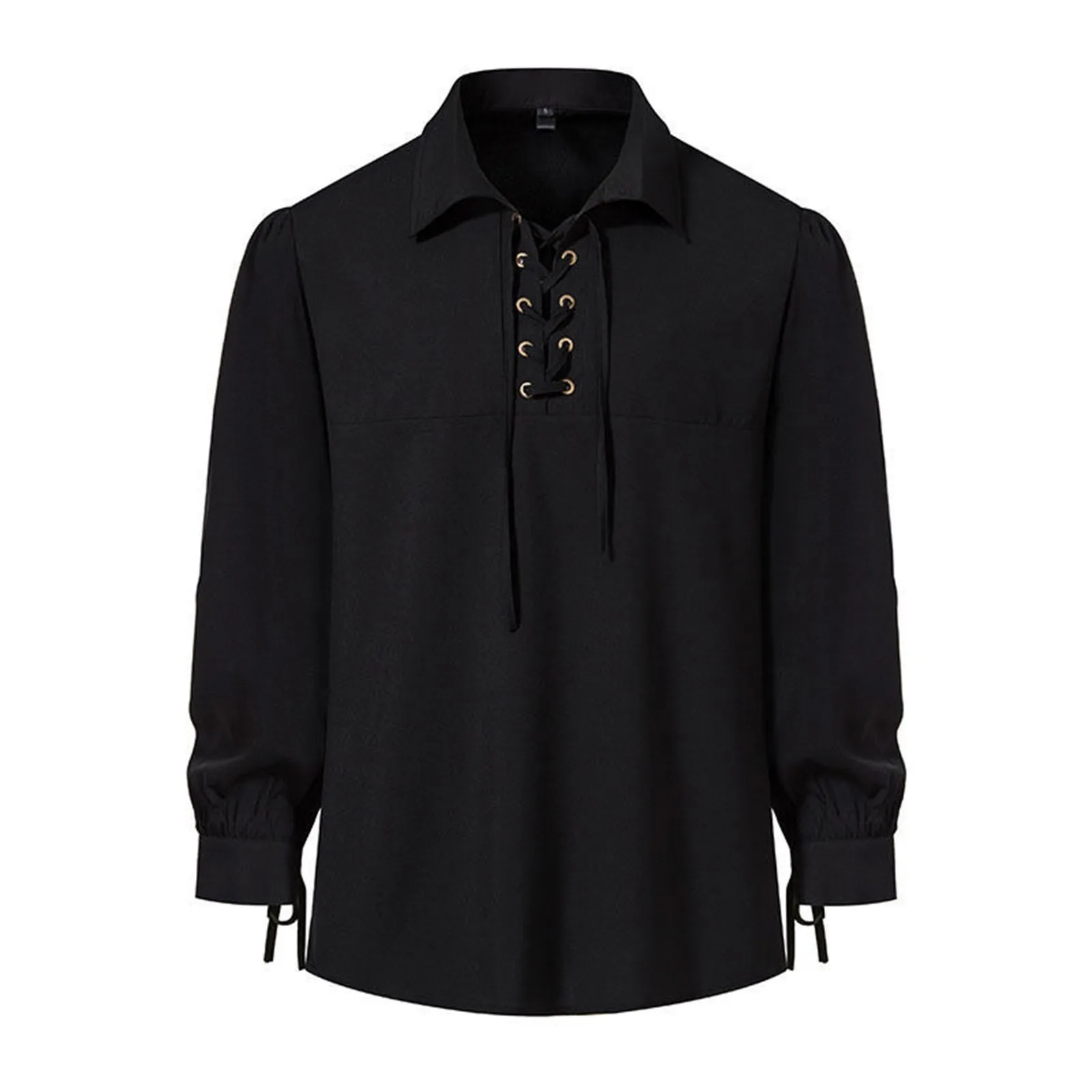 قمصان الرجال الكلاسيكية الدانتيل متابعة طية صدر السترة ، الاتجاه الرجعية ، قمصان طويلة الأكمام ، فاسك الحزب ، الهبي ، عارضة ، نمط القصر ، أزياء