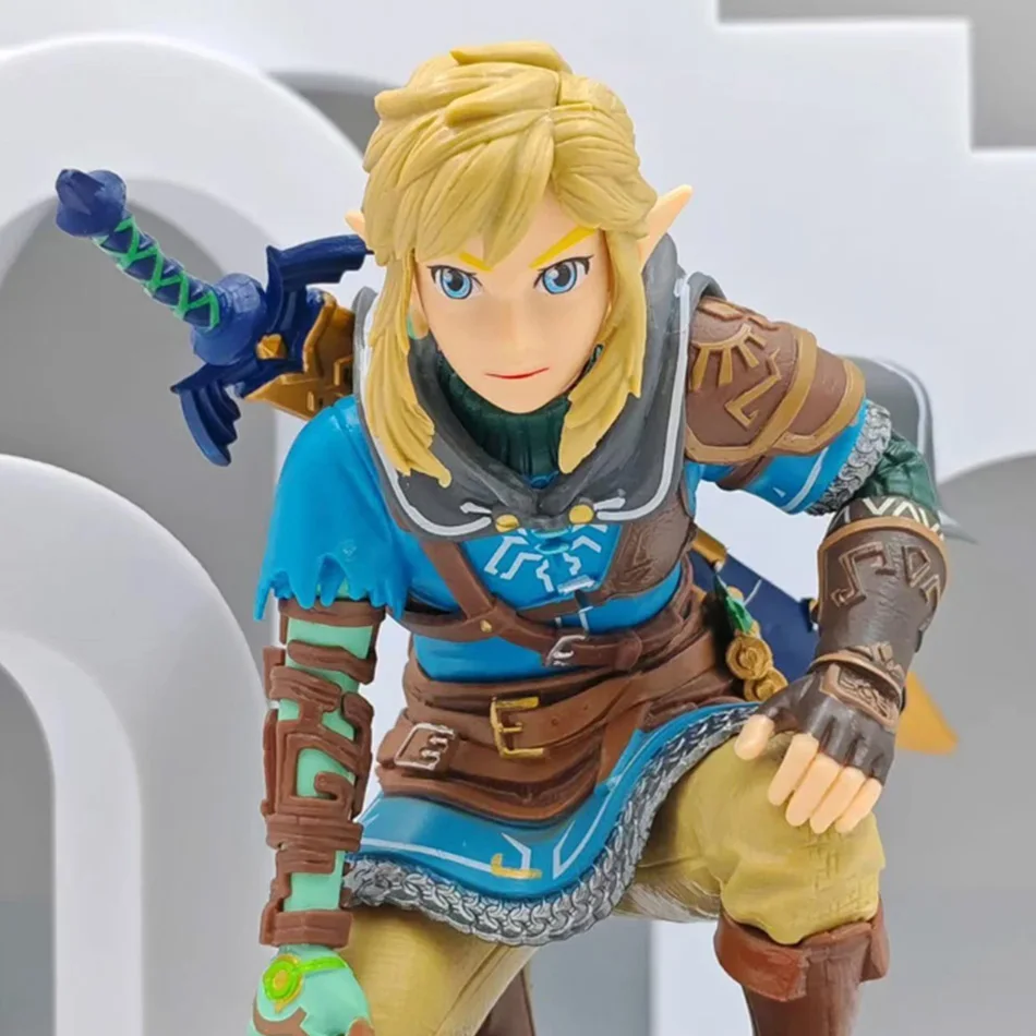 Leyenda de Zelda Kingdom Tears، روابط de Posicion en cuclillas، model de PVC fait a mano، periérico de juego، model fait a
