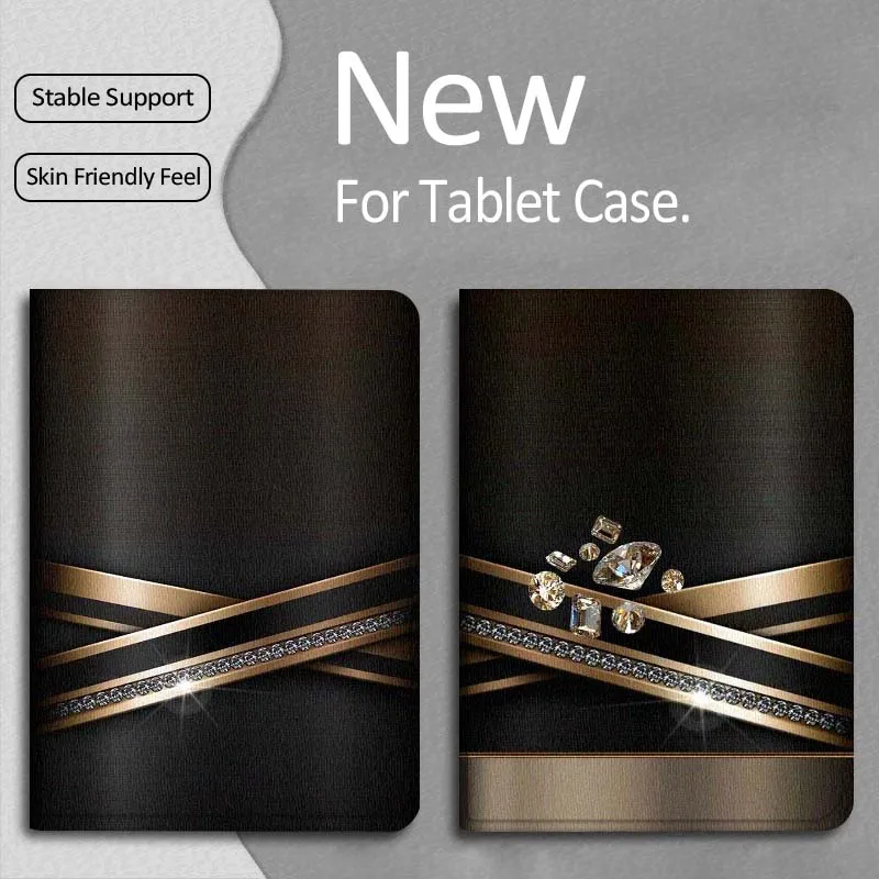 

Shining Cross Stripe Cool For Apple iPad Pro Air 13 2 7th 6th 2025 M2 M3 M4 M512.9 13 inch Foldable Tablet Case Gift