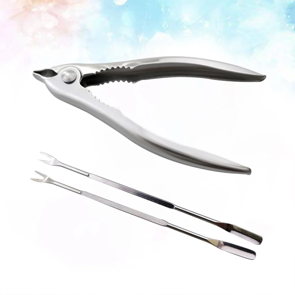 

1 set Stainless Steel Set Ergonomic Non-Slip Portable Kitchen Seafood Shelling Tool Gift Pliers Home Crab Tools Crab Tools Set