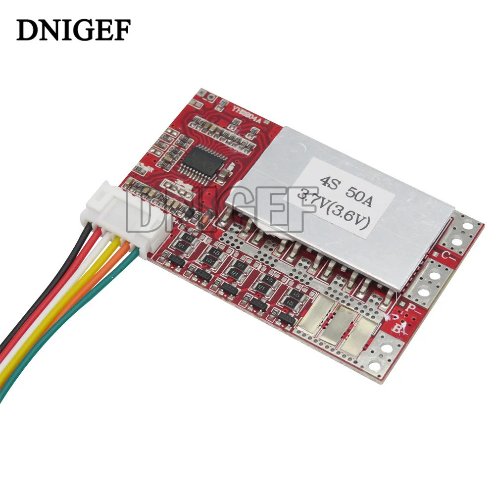 DNIGEF 3S 4S 5S 50A 18650 Lithium Battery Protection Board 3.2V PO4 battery BMS board with Balance