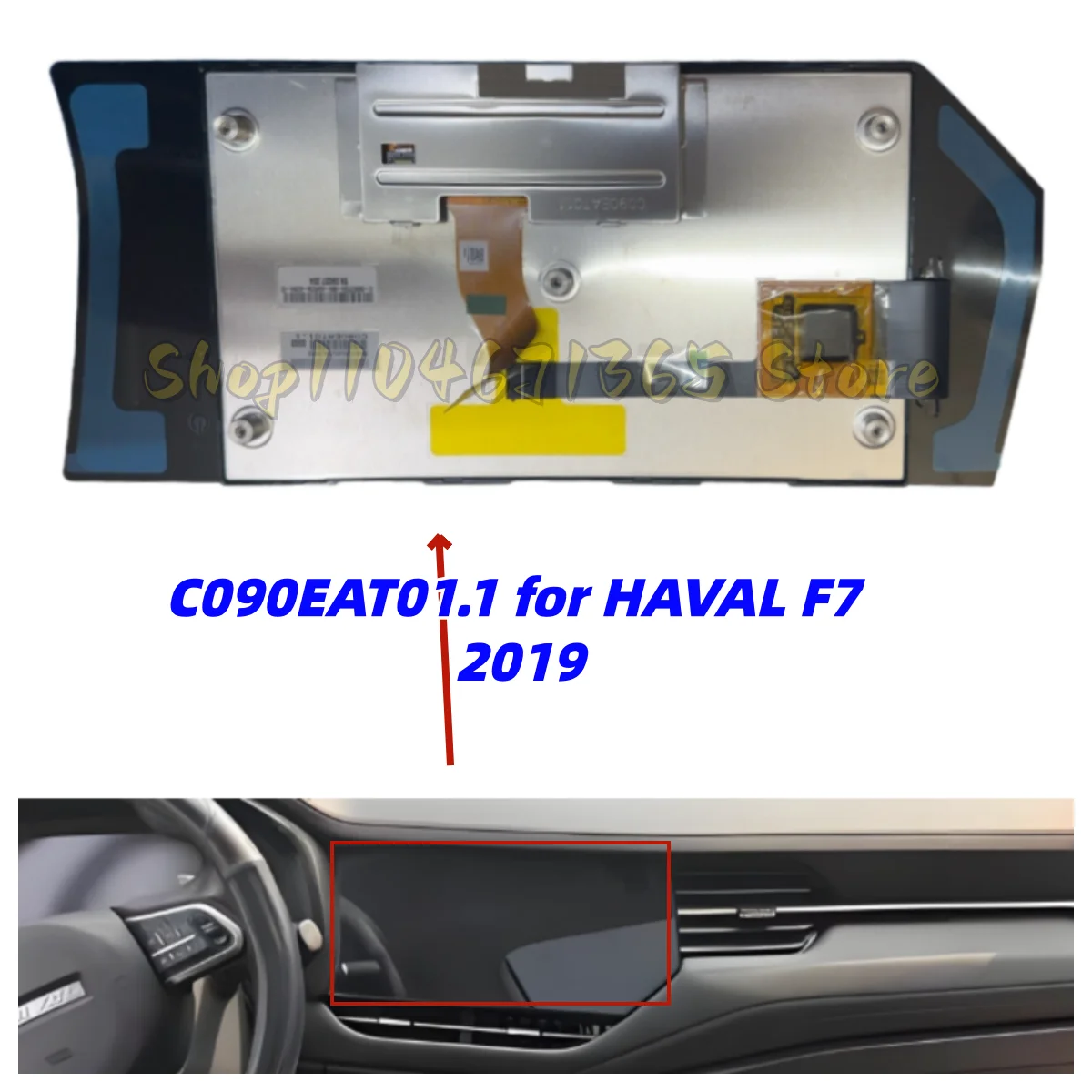 C090EAT01.1 9 Inch LCD Display with Touch Screen for HAVAL F7 Car Navigation 2019
