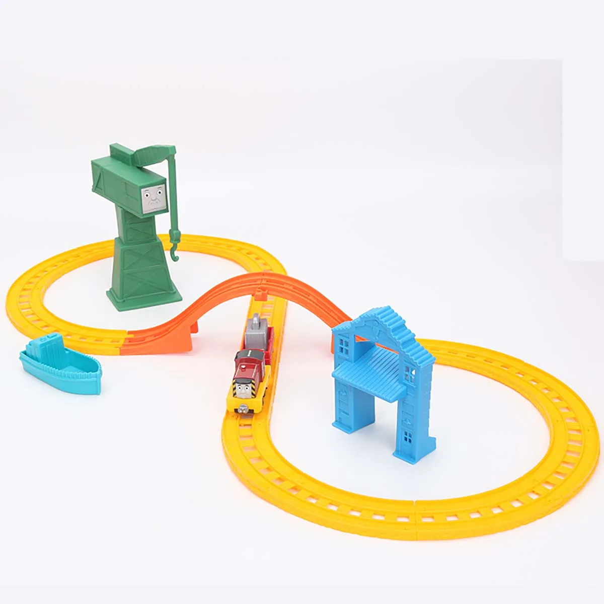 Thomas & Friends Collectible Railway Salty & Cranky\'s Cargo Drop [BHR95], CRANKY\'S CARGO DROP Playset Wooden Train Track