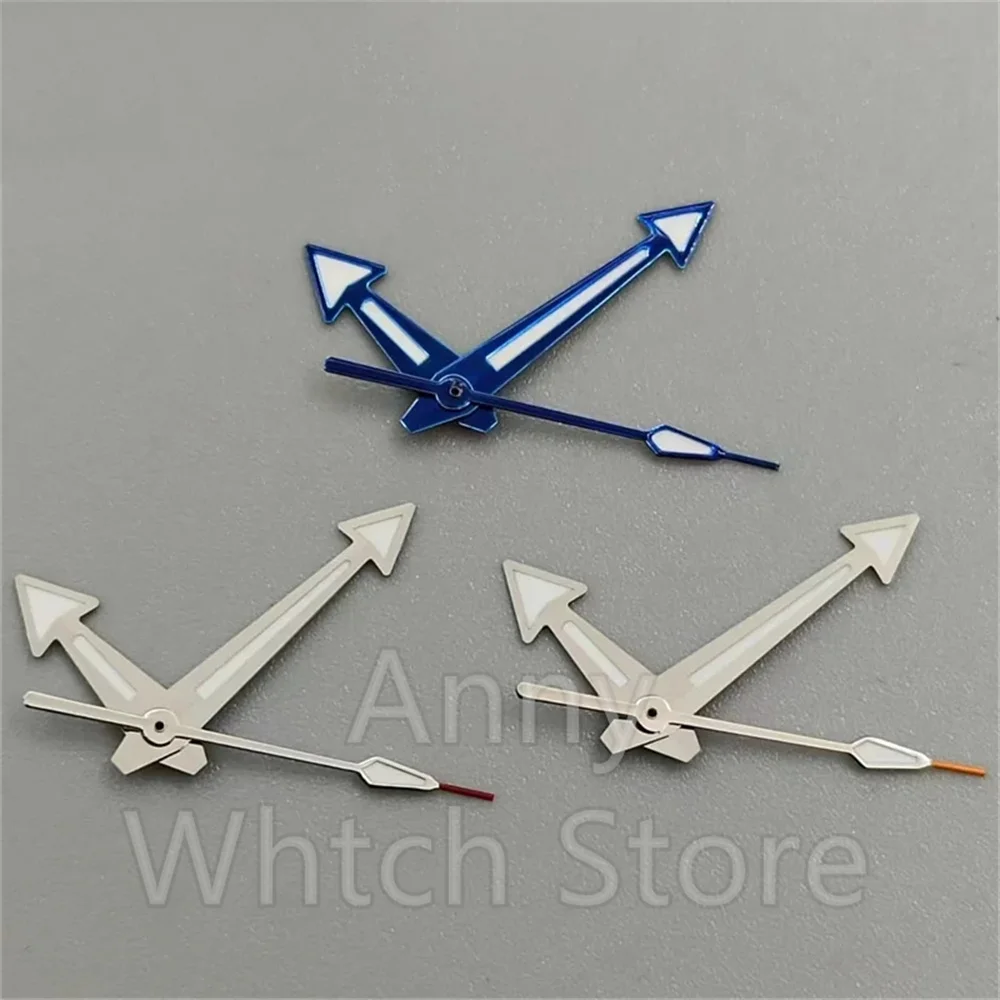 

Стрелки часов серебристо-синие стрелки зеленые светящиеся стрелки подходят для механизма NH35 NH36