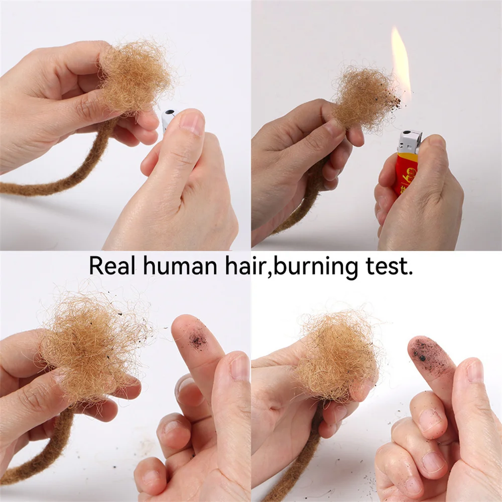 Dreadlocks Locs Crochet Human Hair Extensions For Braiding Remy Crochet Hair Dreadlocks Locs 20 Strands Organic hair