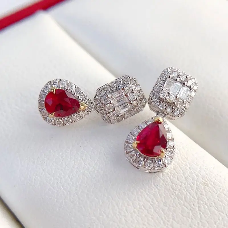 Cross-border New Earrings Hot Sale Silver Water Drop Earrings First Jewelry Women's Earrings