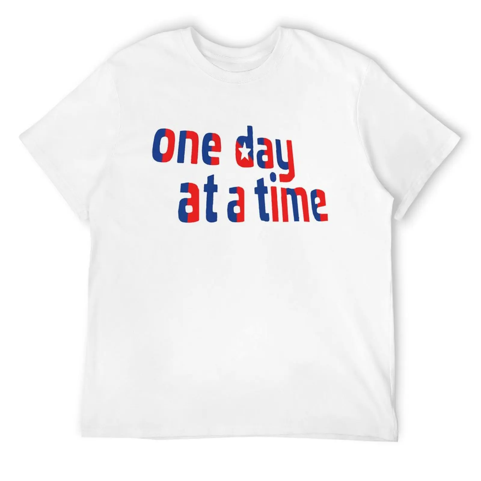 One Day at a Time- Cuba Intro Logo T-Shirt oversized t shirt plus size tops workout shirts for men