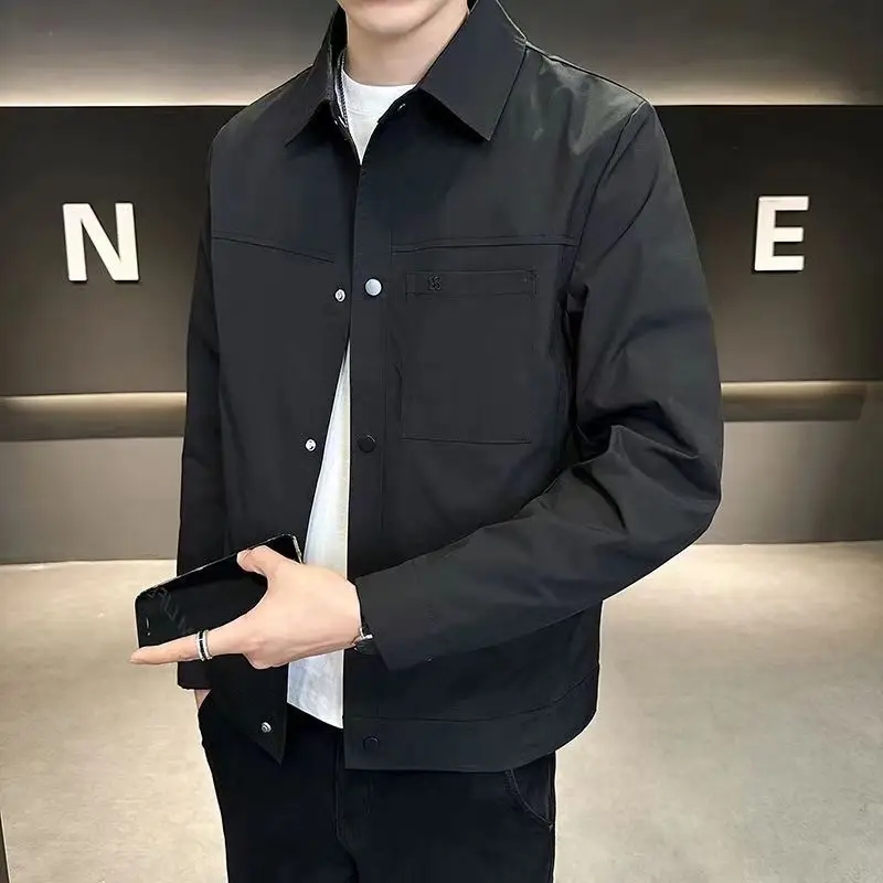 

​ Осень-зима 2022, новая мужская облегающая уличная повседневная утепленная хлопковая куртка в корейском стиле, ветровка, пальто ​