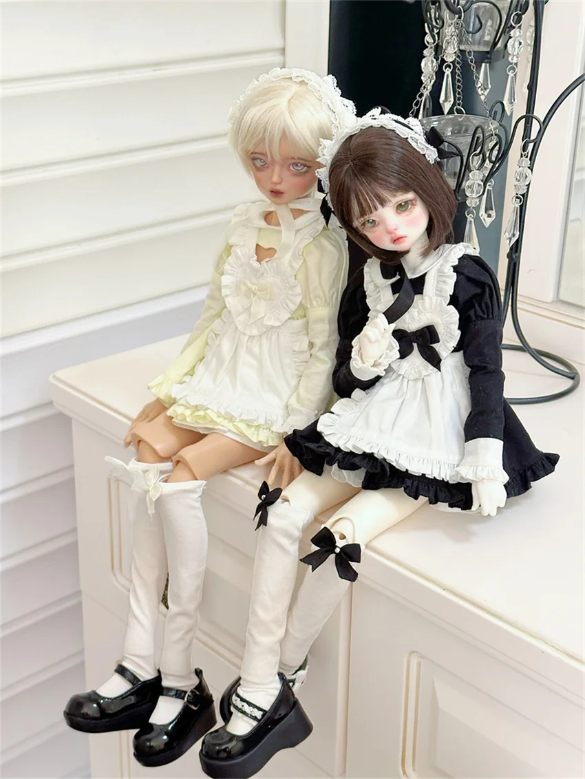 BJD Clothing 1/4,1/6 Multi-color [Love Maid] Dress 5-piece set BJD doll accessories(no dolls)