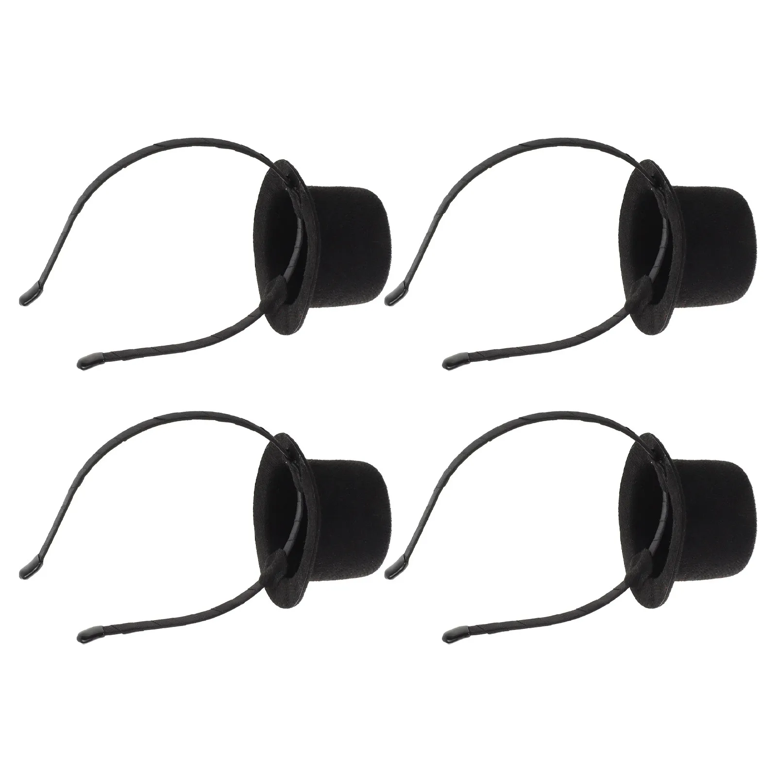 

Набор из 4 мини-шляпок-федорок на голову в винтажном стиле для косплея, вечеринок, тематических мероприятий, аксессуар для костюма флеппер, головной убор