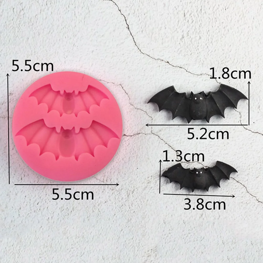 Bat Chocolate Molds Halloween Candy Molds Silicone Ice Mold for (Random Color) Ice Cube Trays