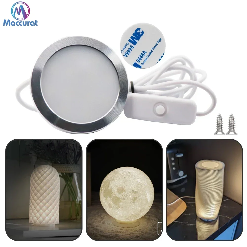 Bambu Lab Compatible LED Light Kit 001 - 3D Printer Workspace Lighting, DIY RGB Strip for P1P/X1 Series, USB-Powered & Energy Sa