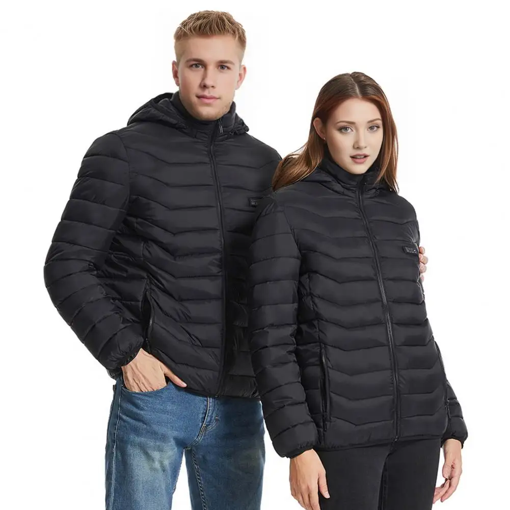 Heating Jacket with Temperature Control Usb Charging Jacket for Men Women Three-level Temperature Control Windproof Outwear