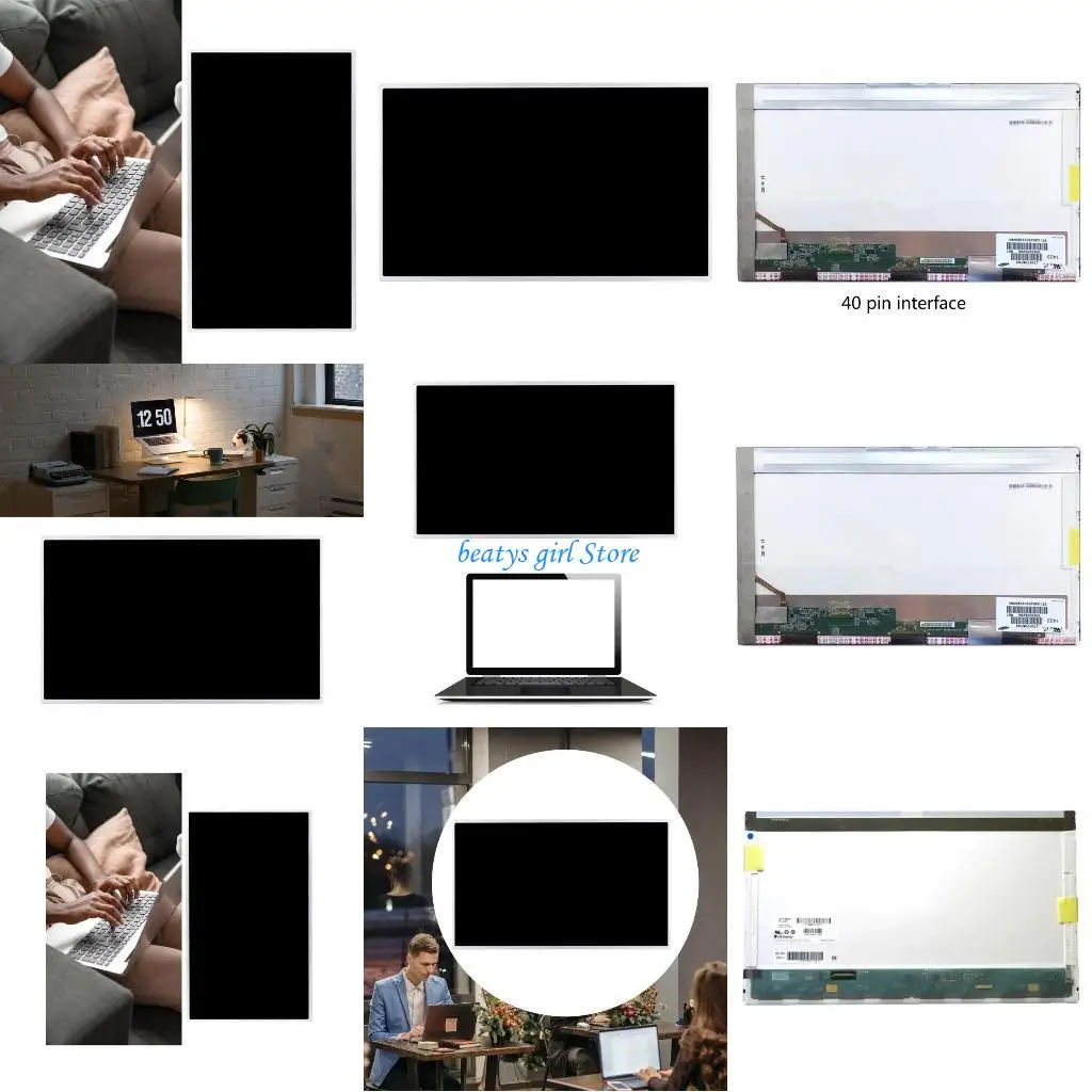 

C7AB Screen 40Pin Connector for N173FGE-L23 fit N173FGE-LA3 L12 LTN173KT01 LTN173KT02