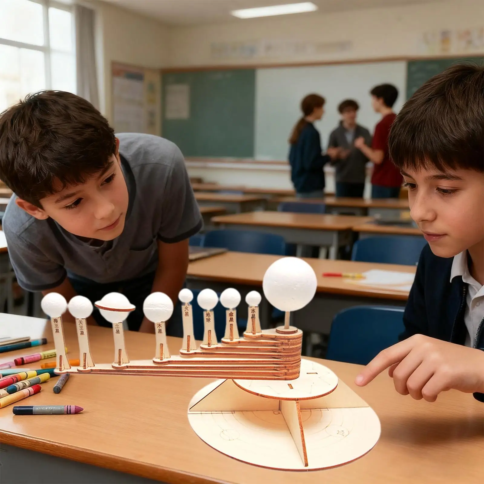 Kit de blocos de construção de madeira para prática de ciências para crianças meninos meninas primárias