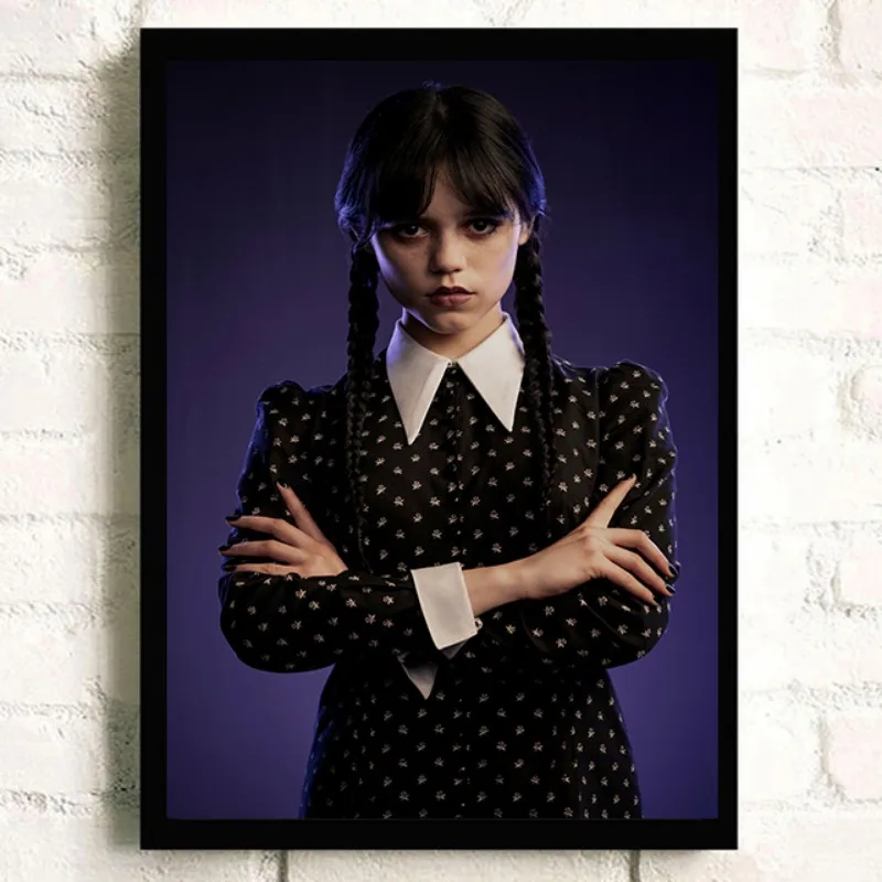 Jenna Ortega مثير جميلة صورة ملصق ، ستار الممثلة قماش اللوحة ، جدار الفن صورة لغرفة المعيشة ، ديكور المنزل ، المشجعين هدية