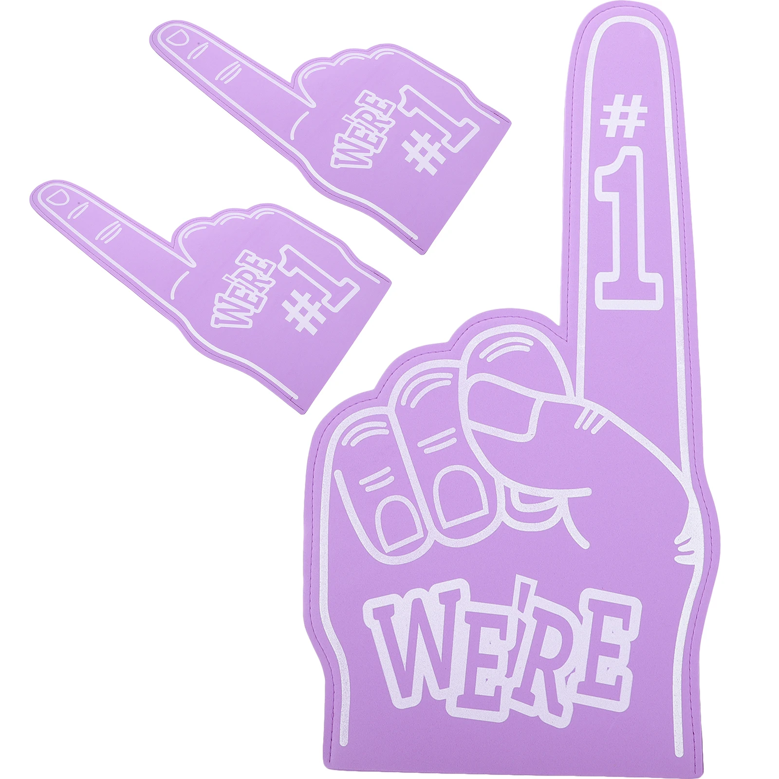 

3Pcs Foam Finger Cheering Supplies Eva Lightweight Sports Props Party Noise Makers Football Basketball Game