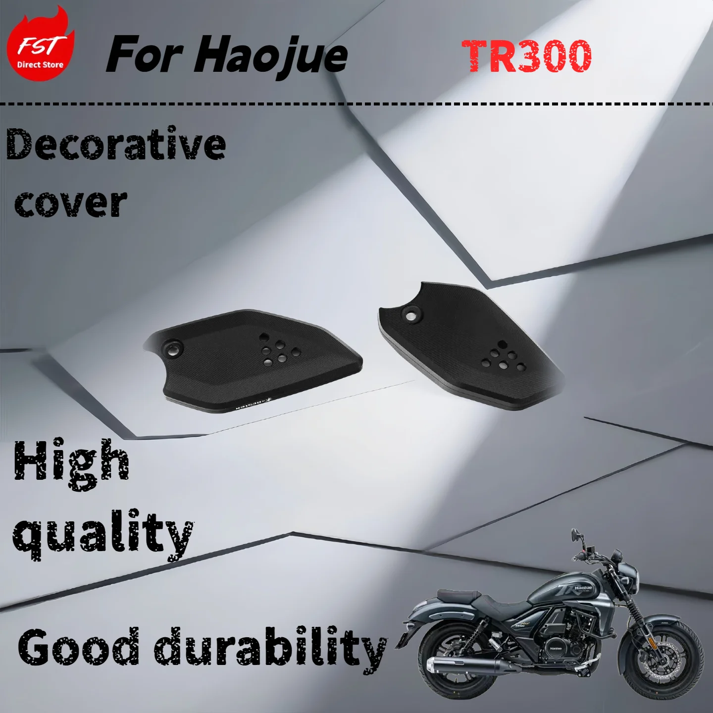

For Haojue TR300 modified front footrest guard aluminum alloy front footrest protective cover decorative cover Plus universal