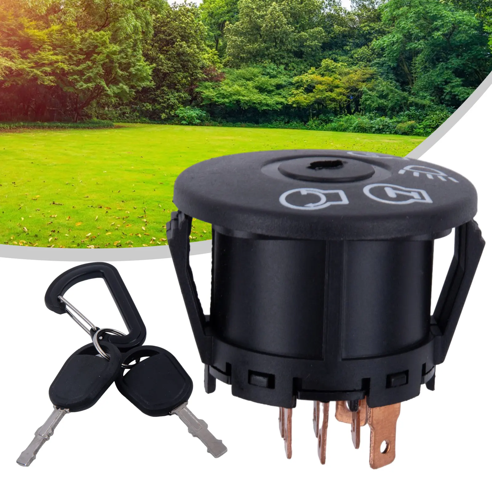 Interruptor de encendido para cortacésped con 2 llaves, compatible con For-MTD 725-1741 925-1741 y para tractores Murray L100 L105 L110 L120