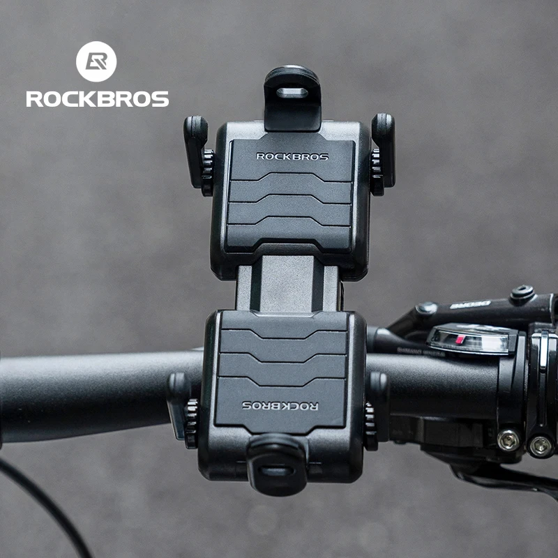 ROCKBROS Phone Holder Bike Mobile Phone Navigation Bracket Electric Motorcycle Carrying Quick-release Bracket Cycling Accessorie