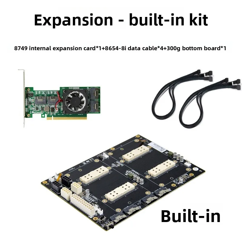 V100 SXM2 Graphics Card Adapter, PLX8749 NVLINK Lite Dual Card Board for AI Computing
