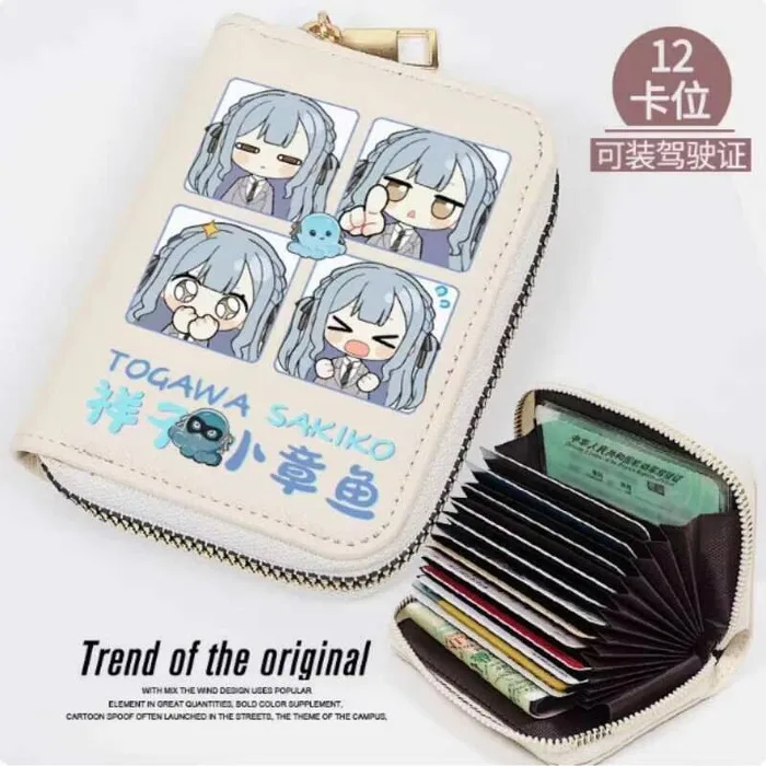 

Anime Bang Dream Ave Mujica Sakiko Togawa Fashion Wallet PU Purse Card Coin Zipper Cash Holder Bag Cosplay Gift B2113 Anime