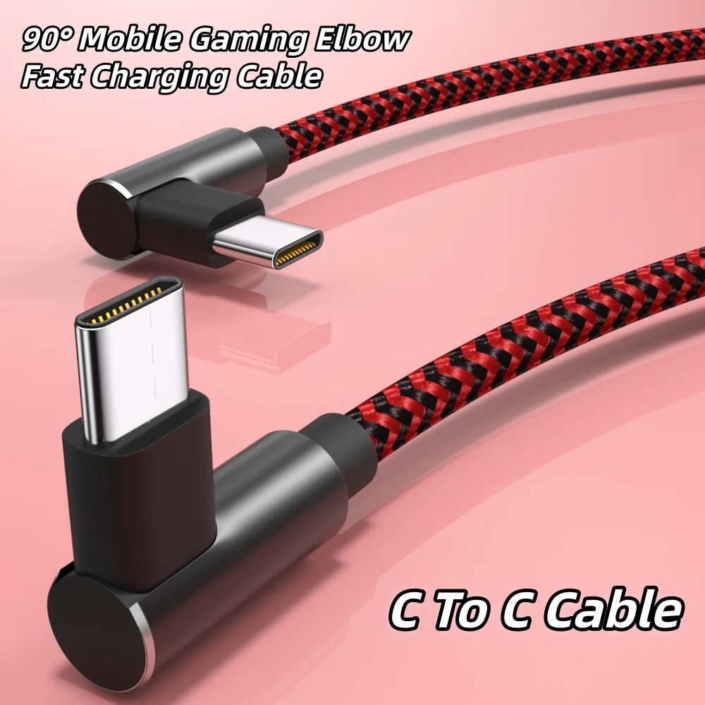 90 ° PD60W C To C Cable Typec Fast Charging Charging Mobile Phone Data Cable For Apple IPhone Samsung OPPO Xiaomi Redmi Ipad