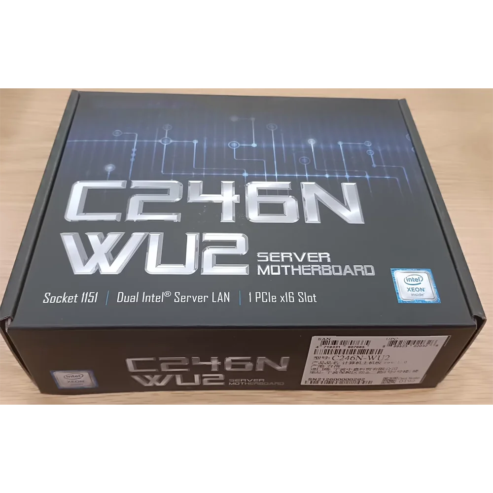 

MINI ITX C246 Motherboard Small Single Quad GPU Support Gigabit C246N-WU2