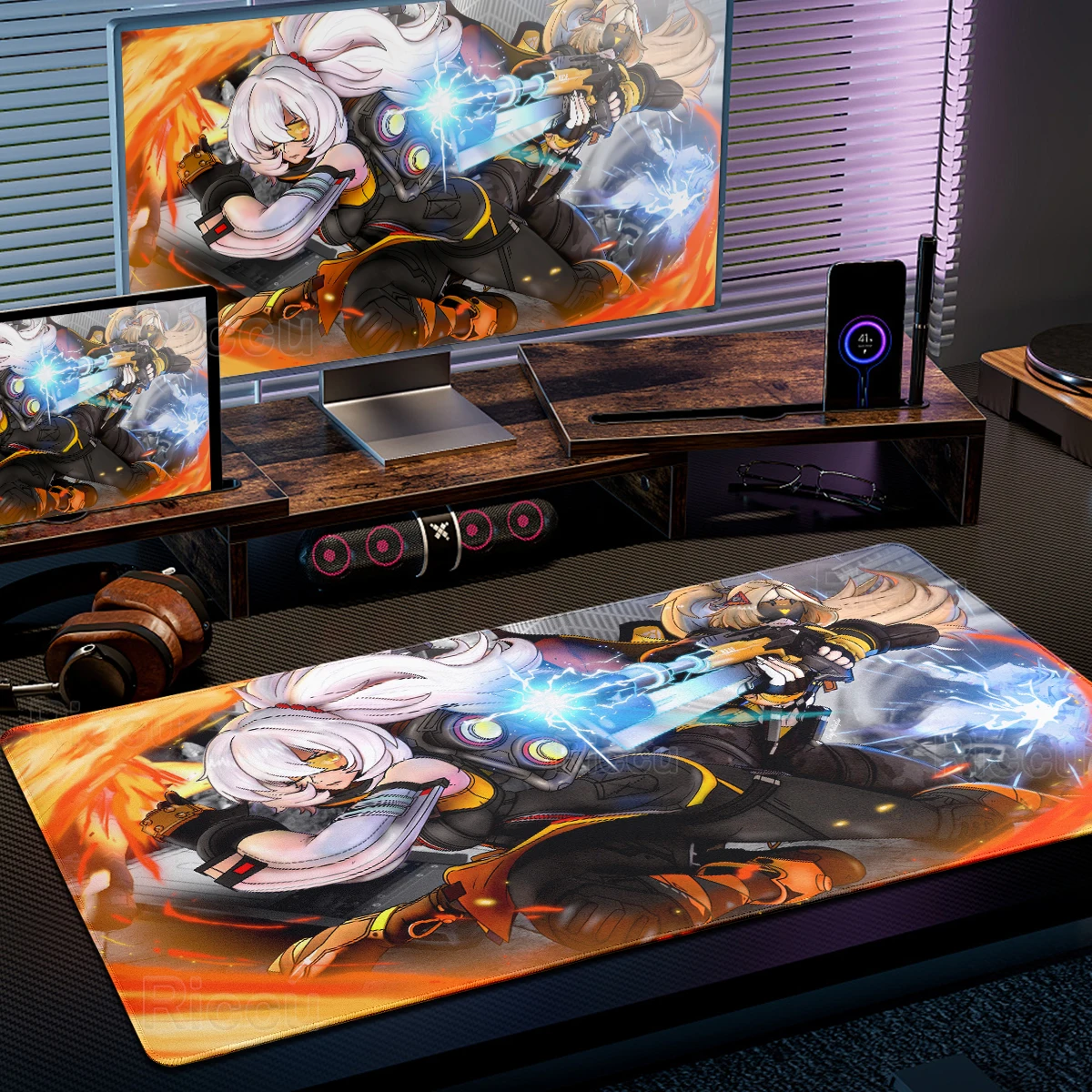 Anime Girls Trigger Mouse Pad Gaming ZZZ Zenless Zone Zero Desk Mats XXL Anti-slip Rubber Pads PC Gaming Office Accessories Mats