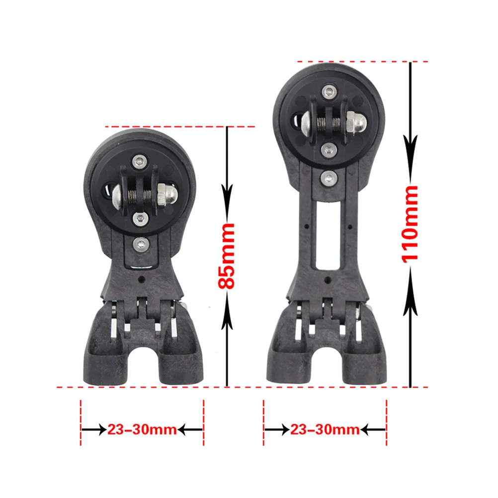 

Carbon Fiber Bike Computer Holder Durable Odometer Mount Not Rust Compatible H lebars Extender Strong Practical Easy
