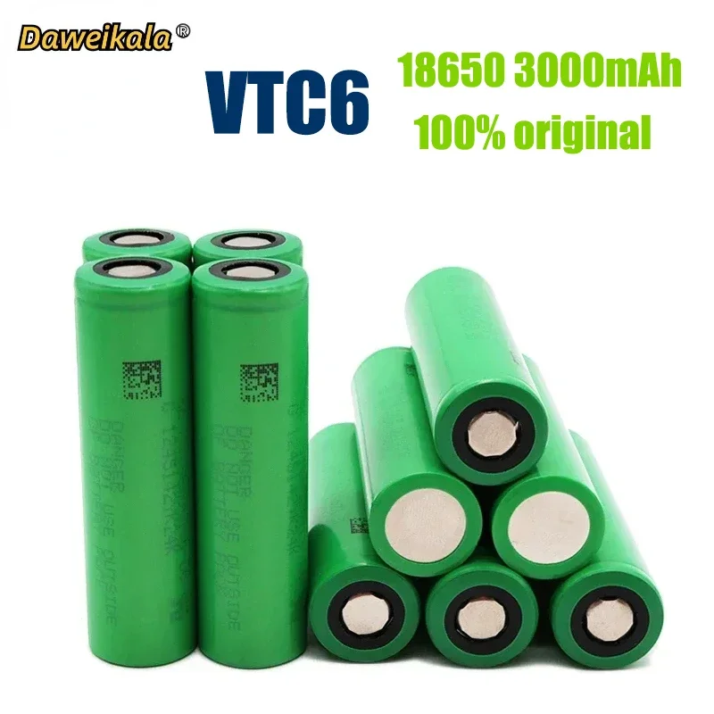 VTC6-Rechargeable Li-ion Battery 3.7 V 3000mAh 18650 Toy Flashlight Tools For Sony US18650VTC6 30A