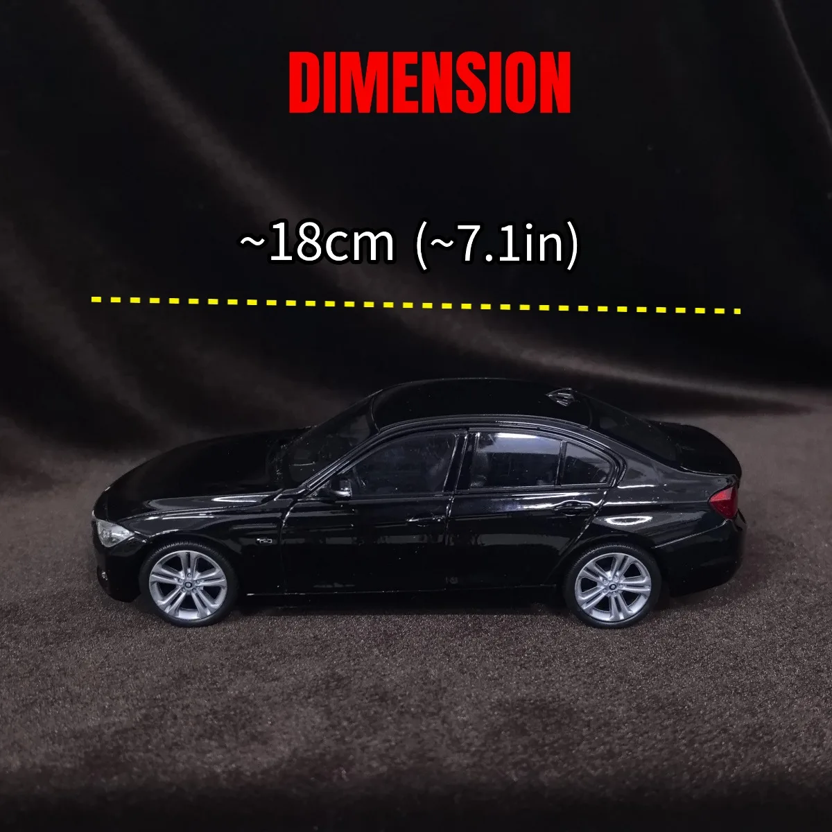 Beperkt 1:24 schaal BMW 335i automodel, luxe voertuig miniatuur replica figuur kind kerstcadeau speelgoed