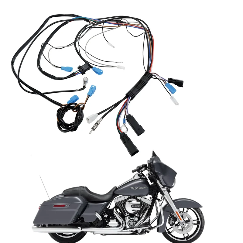 

For Harley Tour Pak Touring Street Electra Glide Road King 2014-2023 Motorcycle Pack Trunk Wiring Harness Acsessories