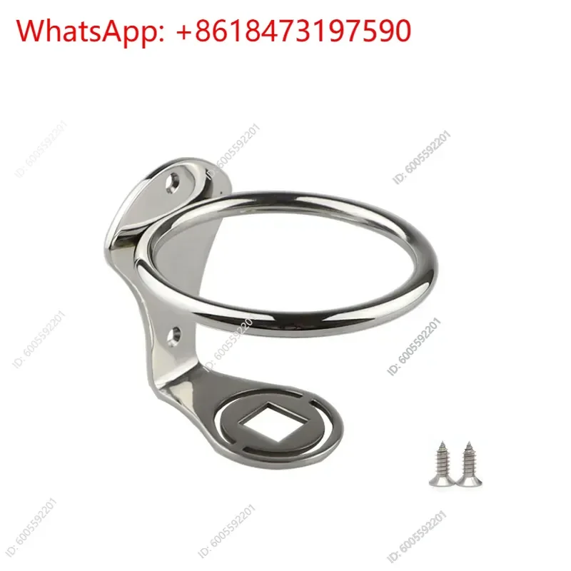 2pcs Hot Sale Yacht RV Modified Accessories Mirror Polished Teacup Holder Stainless Steel Cup Cup Holder Beverage Holder