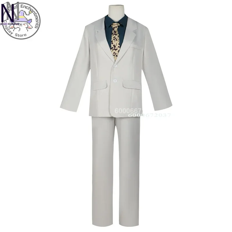 Anime Jujutsu Kaisen Kento Nanami Cosplay Costume Men's Suit Glasses Short Wig Sets Halloween Party Role Play Uniform Outfit*.1